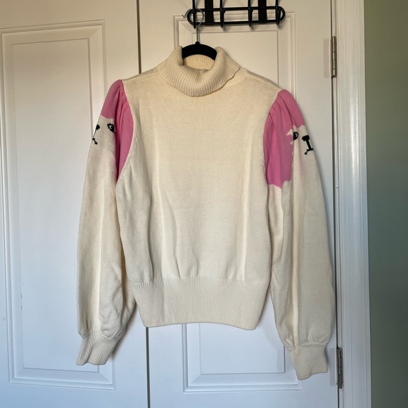 Lazy Oaf Poodle Puff Sleeve Knitted Jumper - Picture 4 of 8